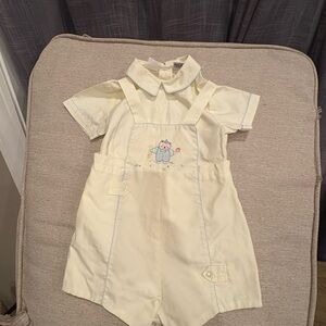 infant baby boys size 24 months shorts romper Vintage two piece outfit petit Ami